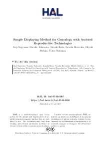 Simple Displaying Method for Genealogy with Assisted