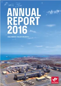 Annual Report 2016 Delivering Value Growth