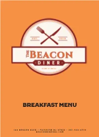 Breakfast Menu