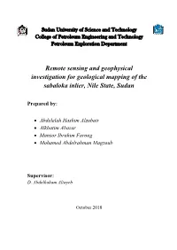 Remote Sensing and Investigation for Geological Mapping of The