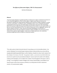 The Diffusion of Newcomen Engines, 1706-73: a Reassessment*