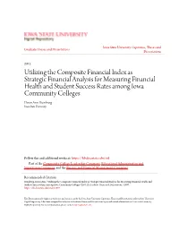 Utilizing the Composite Financial Index As Strategic Financial