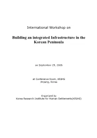 Building an Integrated Infrastructure in the Korean Peninsula