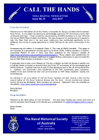 CALL the HANDS NHSA DIGITAL NEWSLETTER Issue No.10 July 2017