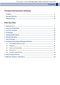 Pick Your Own. Swale Borough Council's Core Strategy Issues And