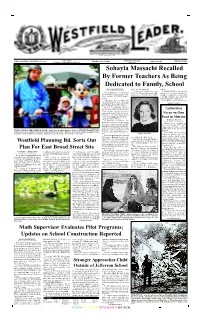 Sohayla Massachi Recalled by Former Teachers As Being Dedicated to Family, School by LAWRENCE HENRY Ing” with Ms