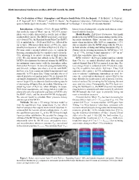 The Co-Evolution of Mars' Atmosphere and Massive South Polar CO2 Ice