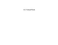 11.1 Virtual Work