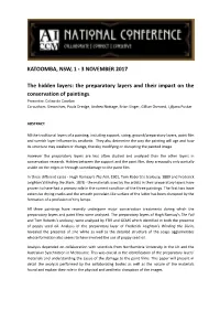 3 NOVEMBER 2017 the Hidden Layers: the Preparatory Layers And