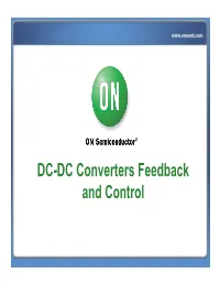 DC-DC Converters Feedback and Control