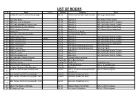 List of Books S.N