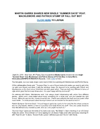 Martin Garrix Shares New Single “Summer Days” Feat