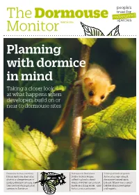 Planning with Dormice in Mind Taking a Closer Look at What Happens When Developers Build on Or Near to Dormouse Sites
