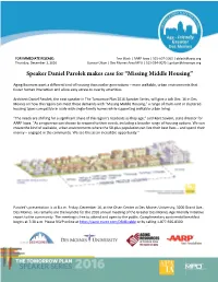 Speaker Daniel Parolek Makes Case for “Missing Middle Housing”
