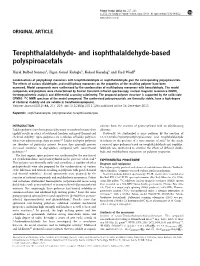 Terephthalaldehyde- and Isophthalaldehyde-Based Polyspiroacetals