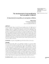 The Development of Narcotrafficking and Corruption in Mexico