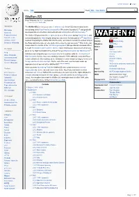 Waffen-SS from Wikipedia, the Free Encyclopedia (Redirected from Waffenss)