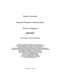 Bioinformatics Graduate Program Office