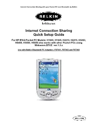 Internet Connection Sharing Quick Setup Guide
