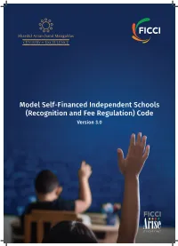 Model Self-Financed Independent Schools (Recognition and Fee Regulation) Code Version 3.0