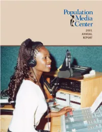 2001 ANNUAL REPORT President’S Message