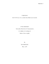 How Till We Have Faces Confirms That a Myth Is Not a Fairytale