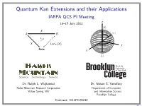 Quantum Kan Extensions and Applications