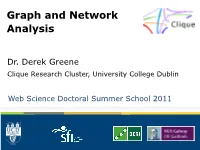 Graph and Network Analysis