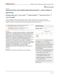 Dysmenorrhea and Related Disorders[Version 1; Peer Review: 3