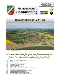Gemeinderundschreiben März