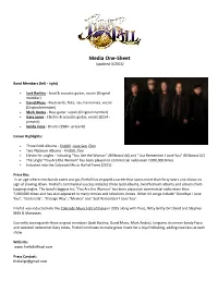 Media One-Sheet (Updated 3/2016)