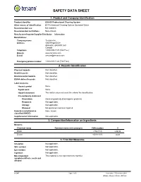 Safety Data Sheet