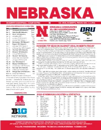 2020-21 Nebraska Roster & Statistics Huskers Tip