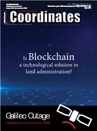 Is Blockchain a Technological Solution in Land Administration?