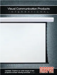 Rear Projection Screens