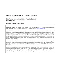 Us Preimmigration Tax Planning