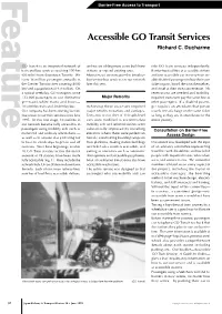Accessible GO Transit Services Richard C