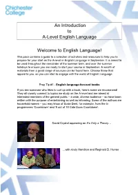 English Language Introduction to a Level.Pdf