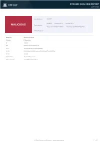 MALICIOUS Threat Names: Trojan.Generickd.37460607 Generic.Delph.PWS.FF722F75