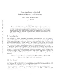 Separating Local & Shuffled Differential Privacy Via Histograms