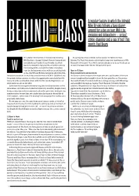 A Regular Feature in Which the Intrepid Mike Brooks Follows a Bass Player Around for a Day on Tour