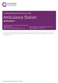 Ambulance Station Newapproachcomprehensive Report