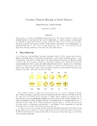 Crossing Number Bounds in Knot Mosaics