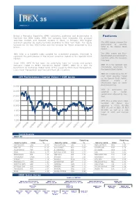 Features Real-Time the IBEX Index