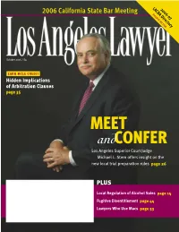 Los Angeles Lawyer October 2006 California Aon Attorneys’ Advantage Insurance Program Building the Foundation for Lawyers’ Protection ONE BLOCK at a TIME