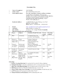 Curriculum Vitae