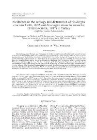 Fieldnotes on the Ecology and Distribution of Neurergus Crocatus
