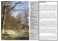 FOREST of DEAN LOCAL HISTORY SOCIETY January 2014 Its That Time of Year Again!