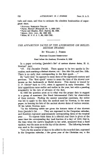 From Quetelet's List...They Are Expressed in the Gregorian Calendar