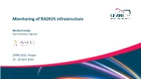 Monitoring of RADIUS Infrastructure